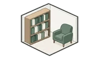 ภาพบรรยากาศห้อง Library